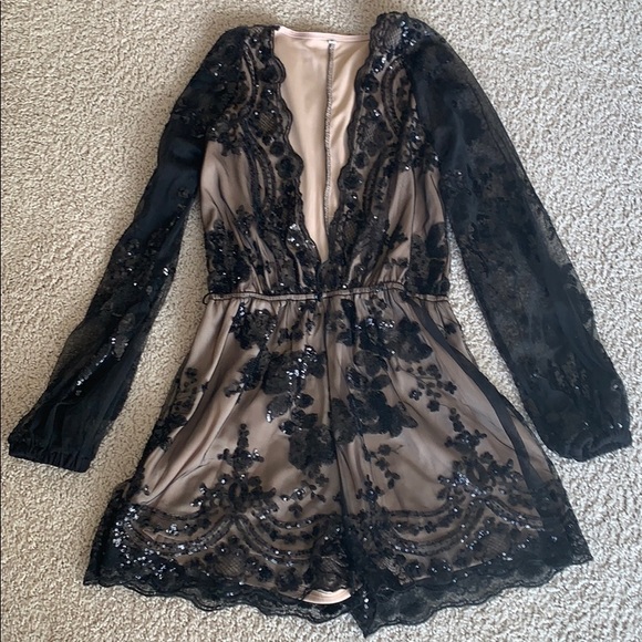 Dresses & Skirts - Black lace romper
